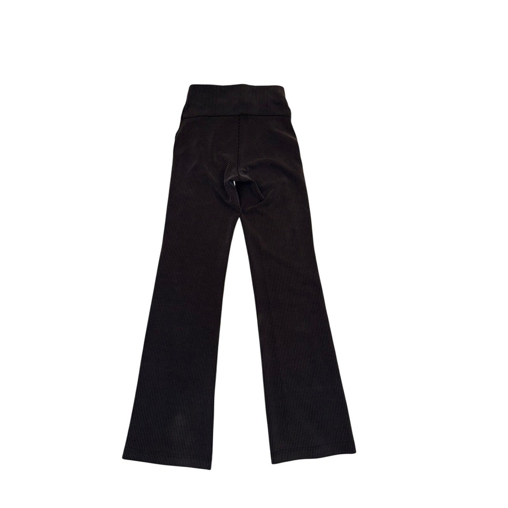 lululemon Ribbed Softstreme Flared Pant Short Womens 0 Black New High Rise 30" - Picture 8 of 12